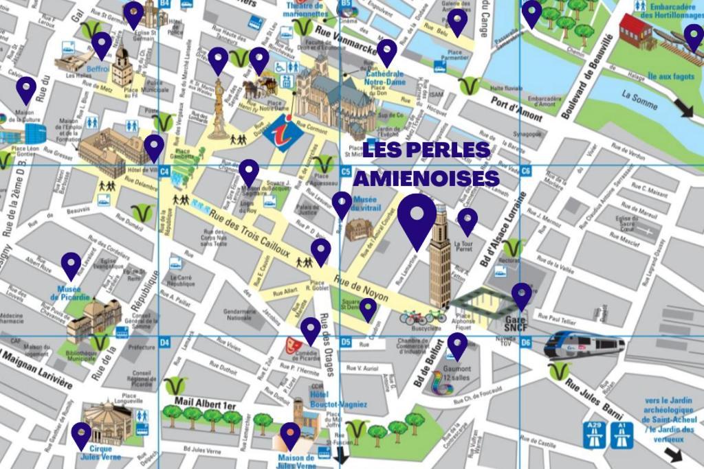 Ferienwohnung Les Perles Amienoises ☆ White Pearl ☆ Hyper Centre ☆ Amiens Exterior foto